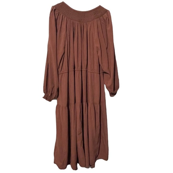 OLD Navy Waist-Defined Crinkle-Textured Long-Sleeve Midi Dress - Picture 13 of 14